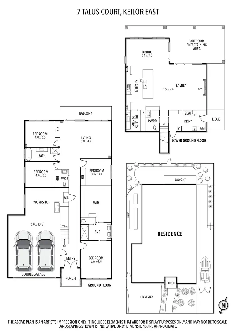 Floorplan of Homely house listing, 7 Talus Court, Keilor East VIC 3033