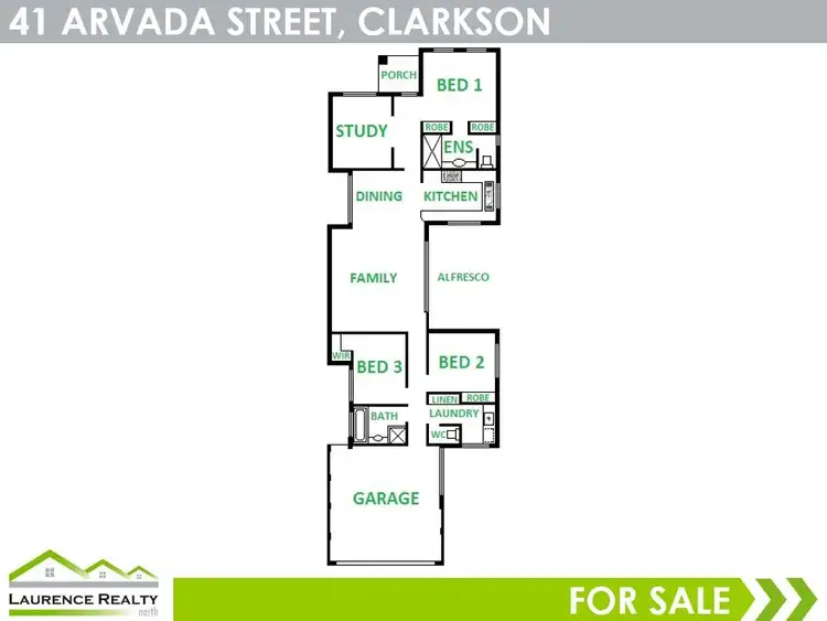 Floorplan of Homely house listing, 41 Arvada Street, Clarkson WA 6030