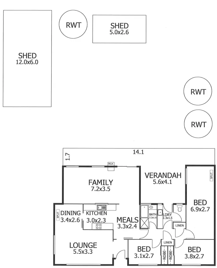 Floorplan of Homely house listing, 33 Maurice Road, Murray Bridge SA 5253