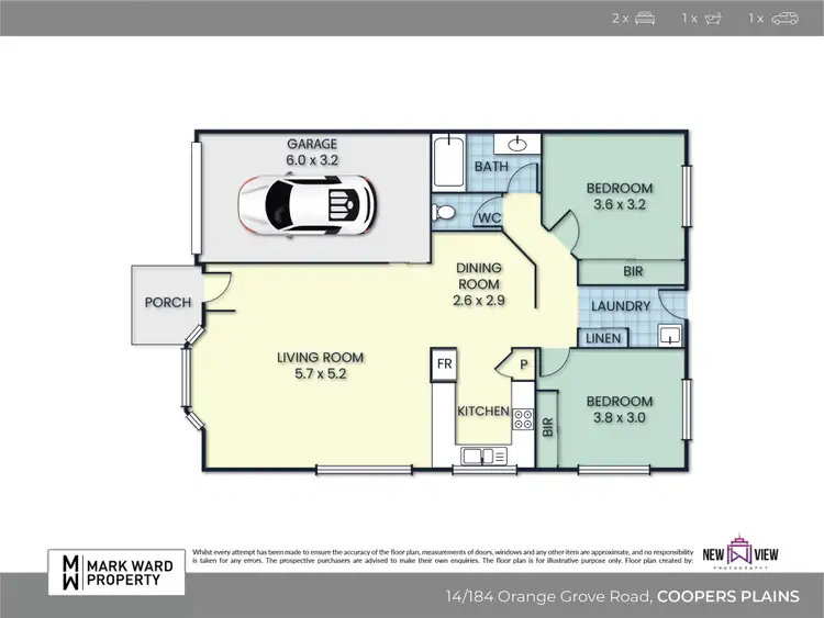 Floorplan of Homely townhouse listing, 14/184 Orange Grove Road, Salisbury QLD 4107