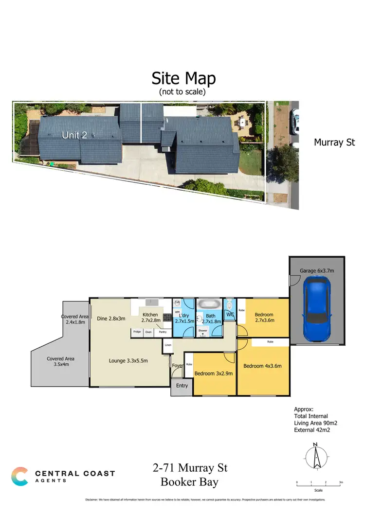 Floorplan of Homely villa listing, 2/71 Murray Street, Booker Bay NSW 2257