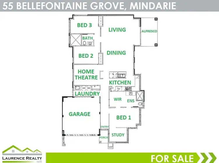 Floorplan of Homely house listing, 55 Bellefontaine Grove, Mindarie WA 6030