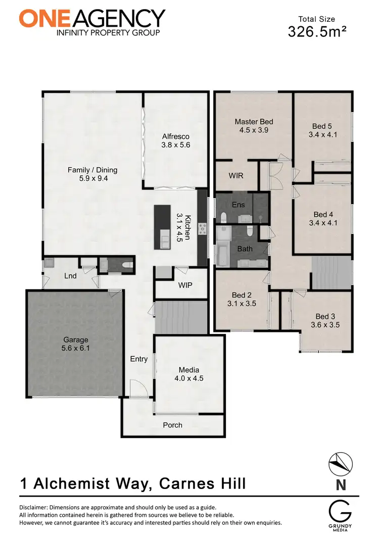 Floorplan of Homely house listing, 1 Alchemist Way, Carnes Hill NSW 2171