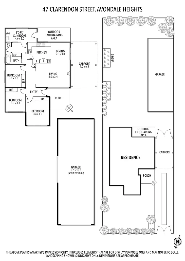 Floorplan of Homely house listing, 47 Clarendon Street, Avondale Heights VIC 3034