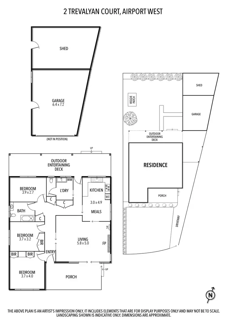 Floorplan of Homely house listing, 2 Trevalyan Court, Airport West VIC 3042