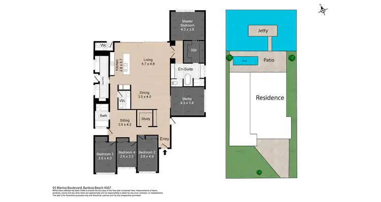 Floorplan of Homely house listing, 93 Marina Boulevard, Banksia Beach QLD 4507