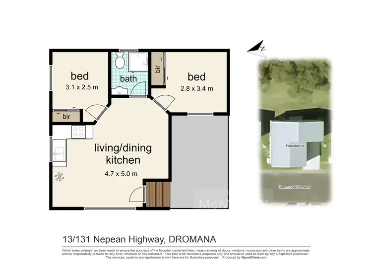 Floorplan of Homely unit listing, 14/131 Nepean Highway, Dromana VIC 3936