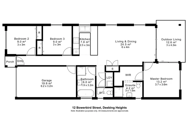 Floorplan of Homely house listing, 12 Bowerbird Street, Deebing Heights QLD 4306