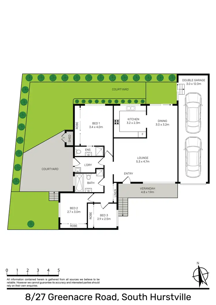 Floorplan of Homely villa listing, 8/27 Greenacre Rd, South Hurstville NSW 2221