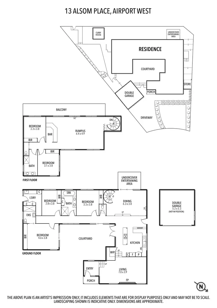 Floorplan of Homely house listing, 13 Alsom Place, Airport West VIC 3042