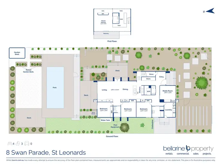 Floorplan of Homely house listing, 8 Swan Parade, St Leonards VIC 3223