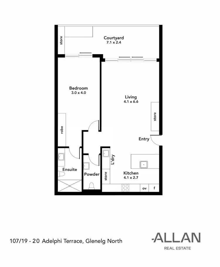 Floorplan of Homely apartment listing, 107/19-20 Adelphi Terrace, Glenelg North SA 5045