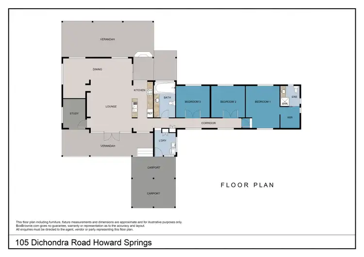 Floorplan of Homely house listing, 105 Dichondra Road, Howard Springs NT 835