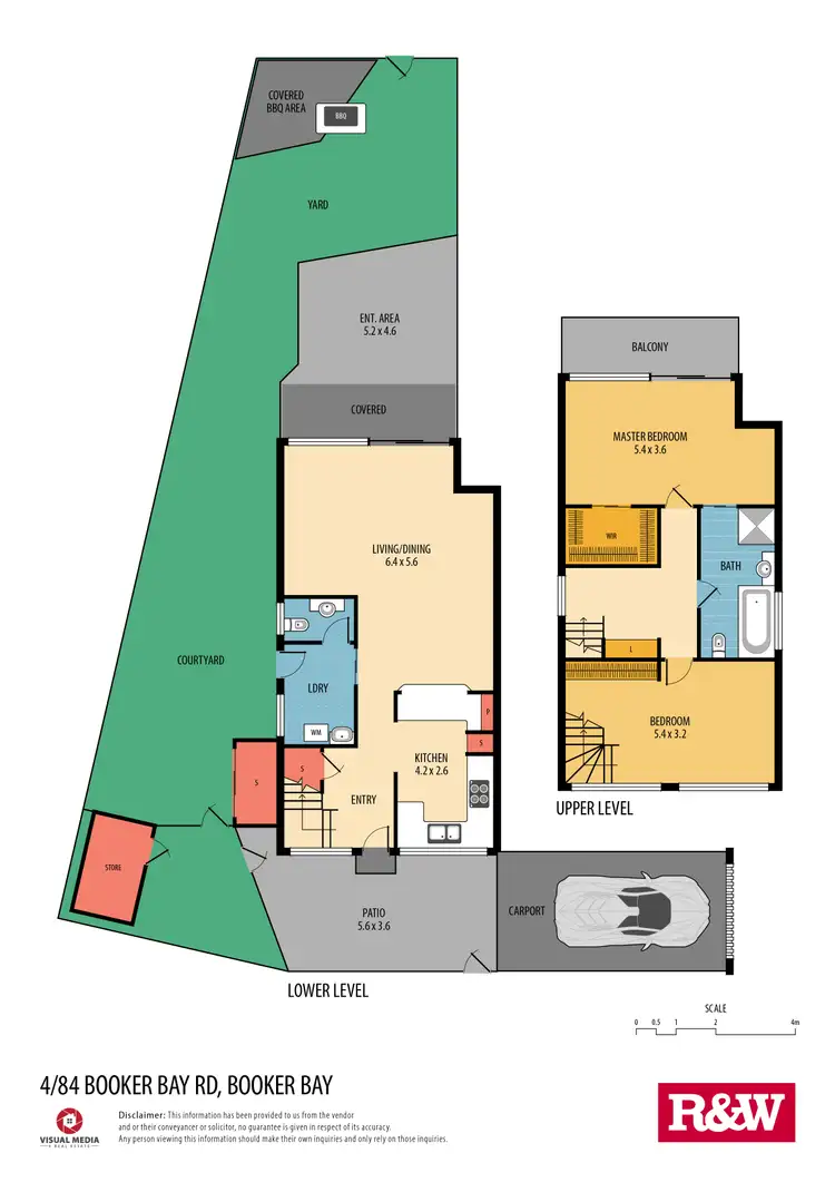 Floorplan of Homely townhouse listing, 4/84 Booker Bay Road, Booker Bay NSW 2257