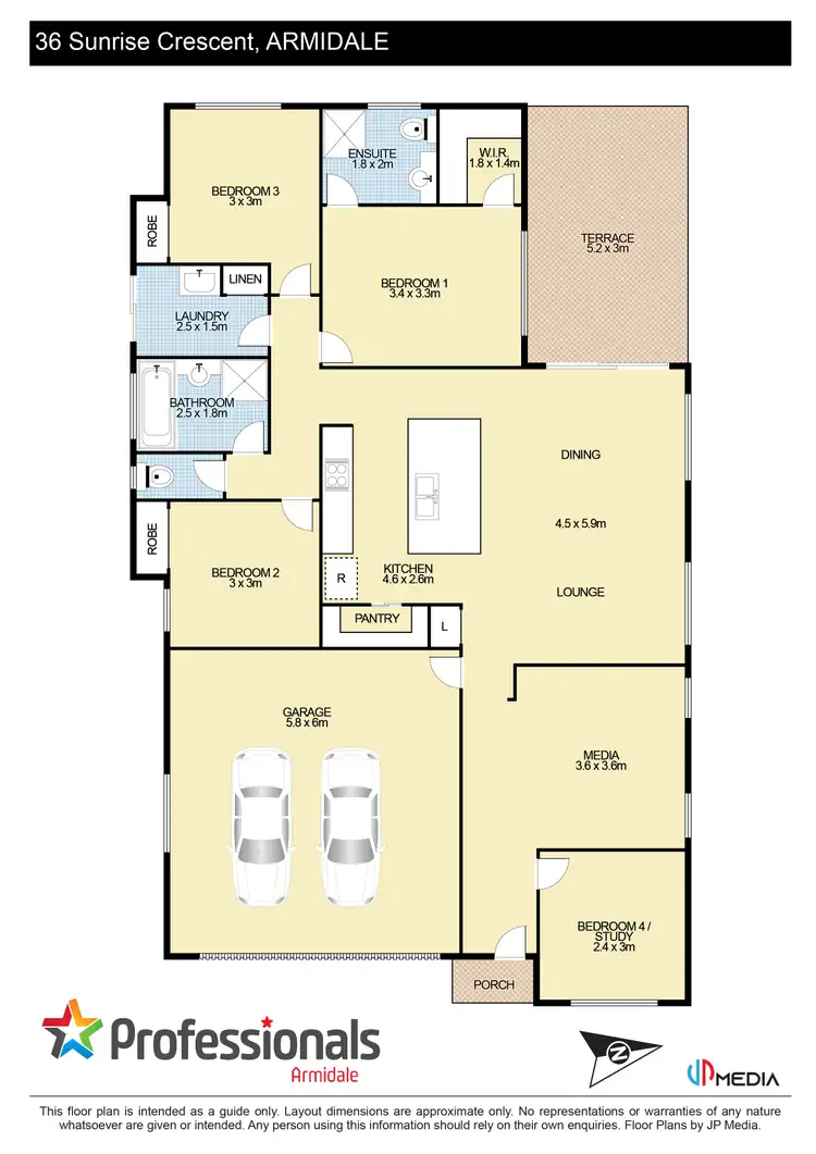 Floorplan of Homely house listing, 36 Sunrise Crescent, Armidale NSW 2350