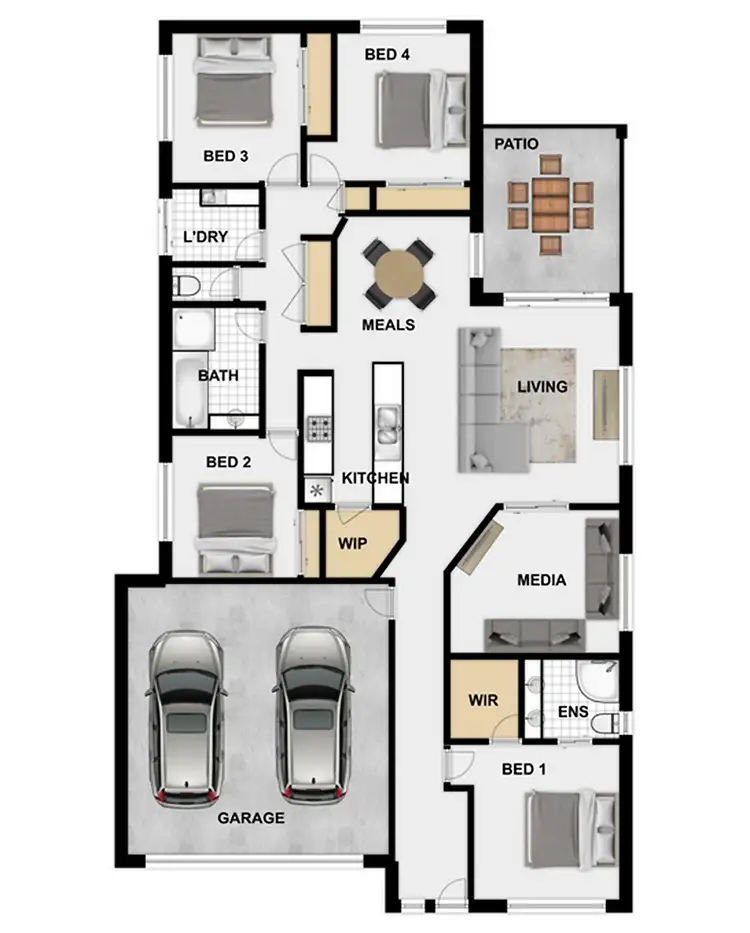 Floorplan of Homely house listing, 7 Mount Ballow Street, Park Ridge QLD 4125