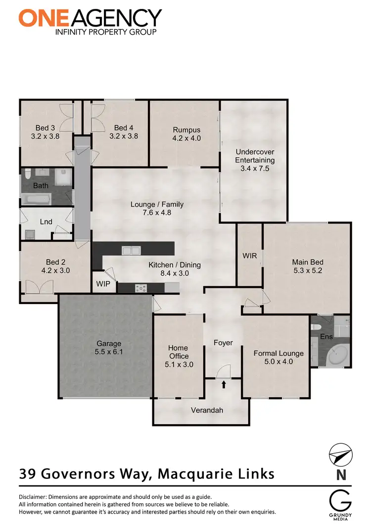Floorplan of Homely house listing, 39 Governors Way, Macquarie Links NSW 2565