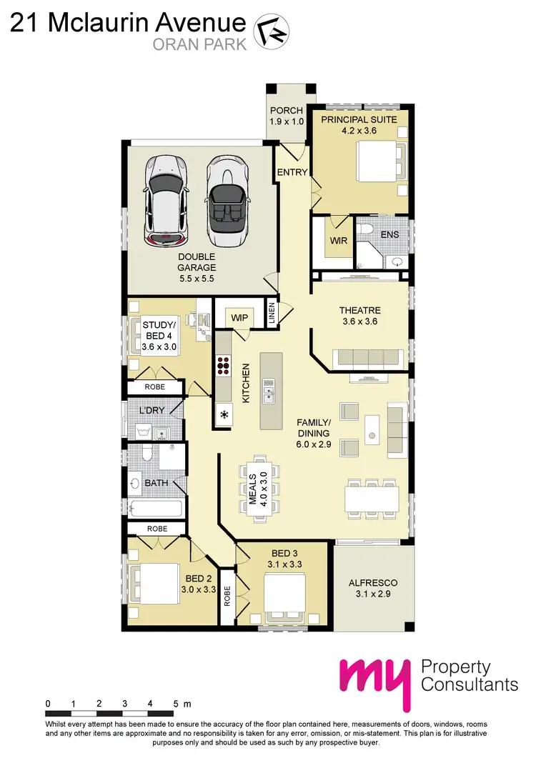 Floorplan of Homely house listing, 21 Mclaurin Avenue, Oran Park NSW 2570