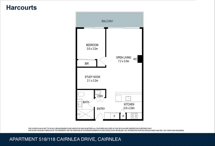 Floorplan of Homely apartment listing, 518/118 Cairnlea Drive, Cairnlea VIC 3023
