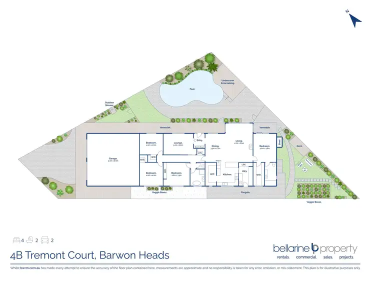 Floorplan of Homely house listing, 4b Tremont Court, Barwon Heads VIC 3227