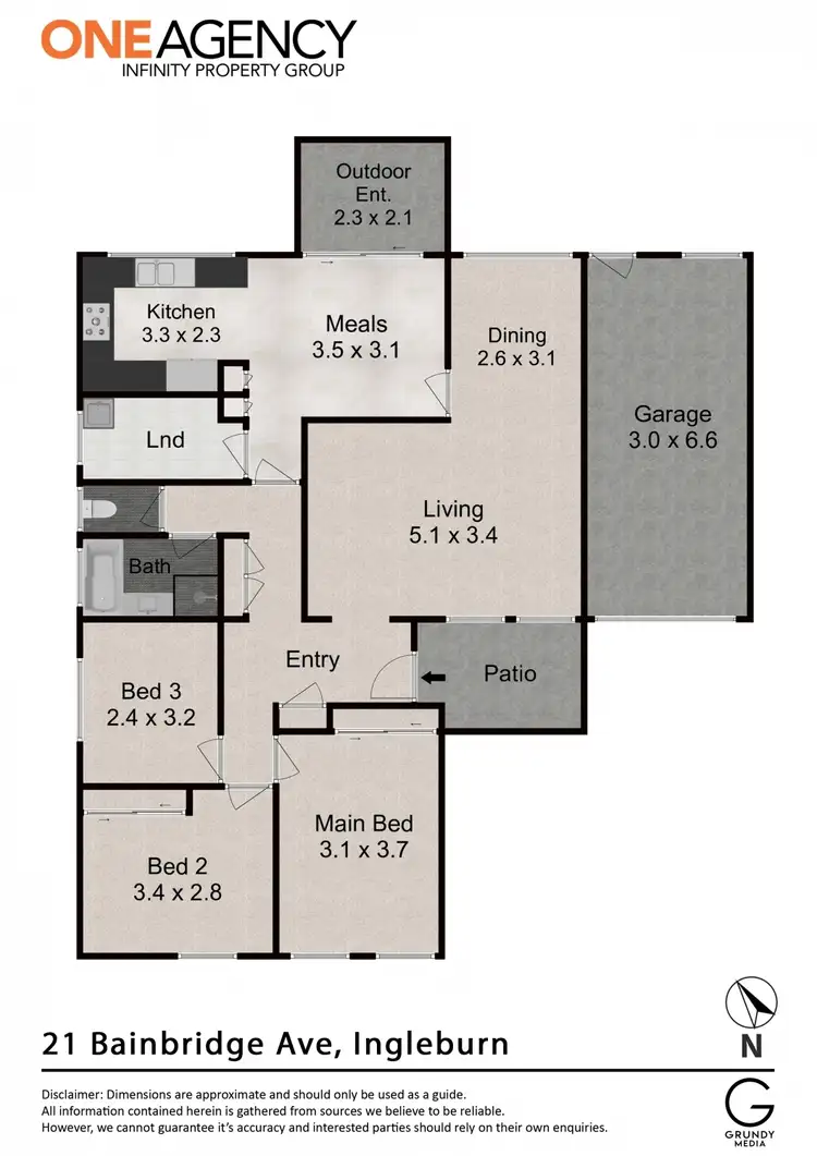 Floorplan of Homely house listing, 21 Bainbridge Avenue, Ingleburn NSW 2565