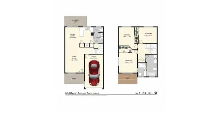 Floorplan of Homely townhouse listing, 6/38 Dyson Avenue, Sunnybank QLD 4109
