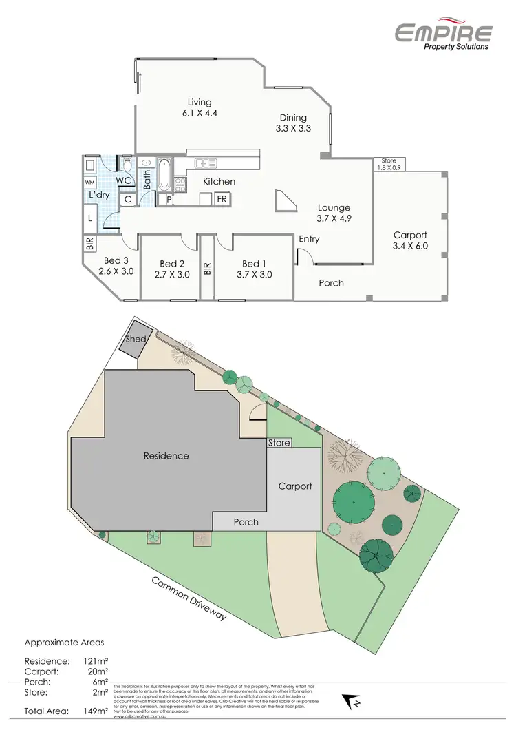 Floorplan of Homely house listing, 22 Thomas Way, Kardinya WA 6163