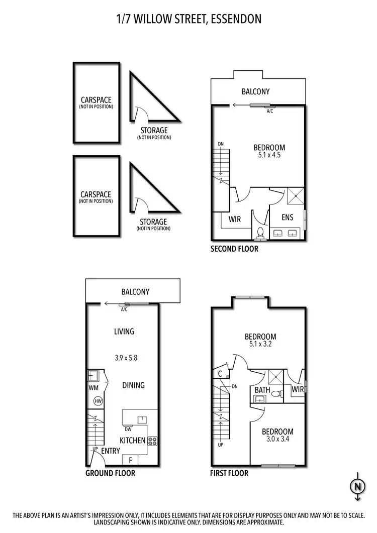 Floorplan of Homely apartment listing, 1/7 Willow Street, Essendon VIC 3040