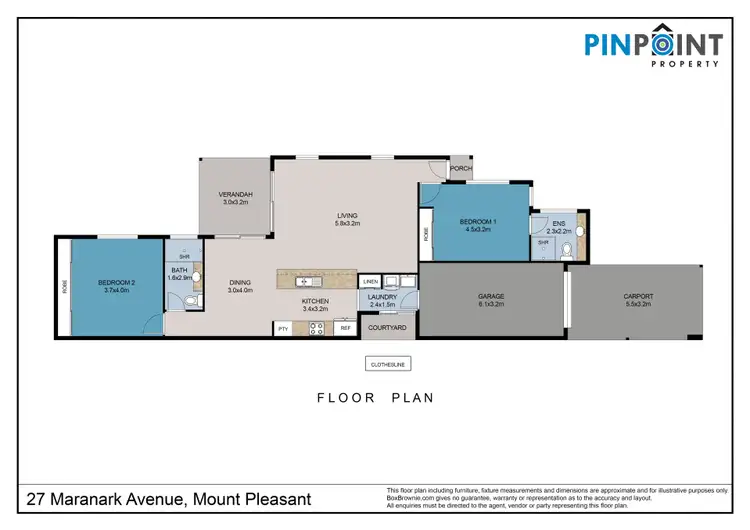 Floorplan of Homely house listing, 27 Maranark Avenue, Mount Pleasant QLD 4740