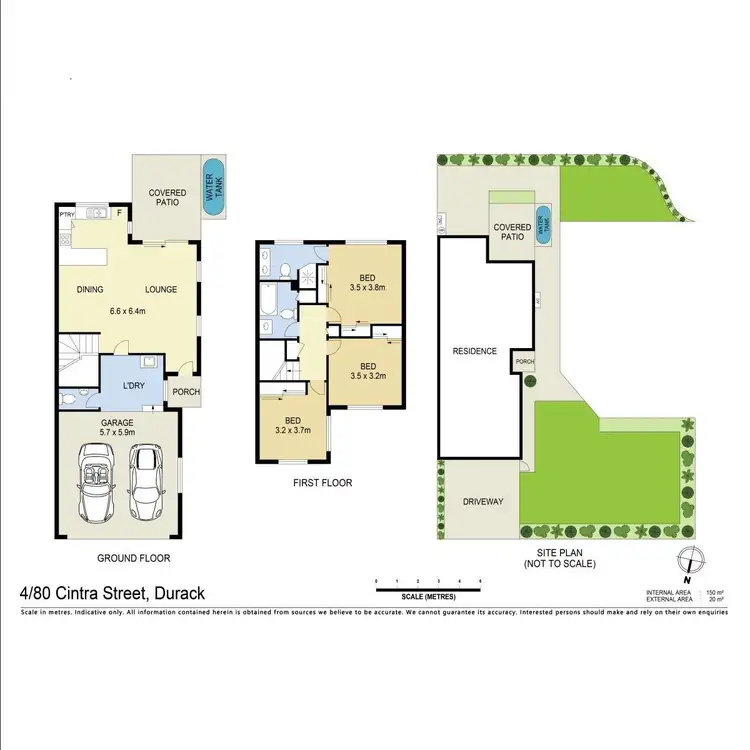 Floorplan of Homely townhouse listing, 4/80 Cintra Street, Durack QLD 4077