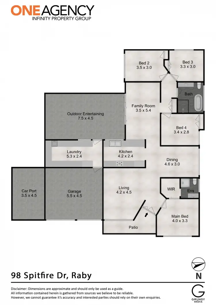 Floorplan of Homely house listing, 98 Spitfire Drive, Raby NSW 2566