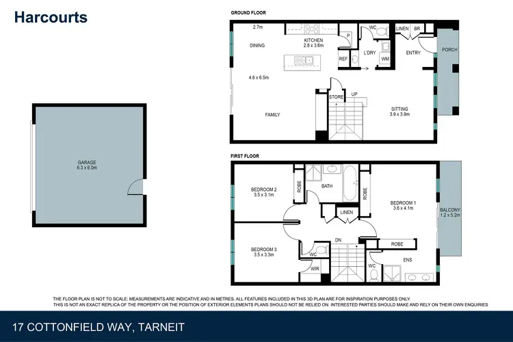 Floorplan of Homely townhouse listing, 17 Cottonfield Way, Tarneit VIC 3029