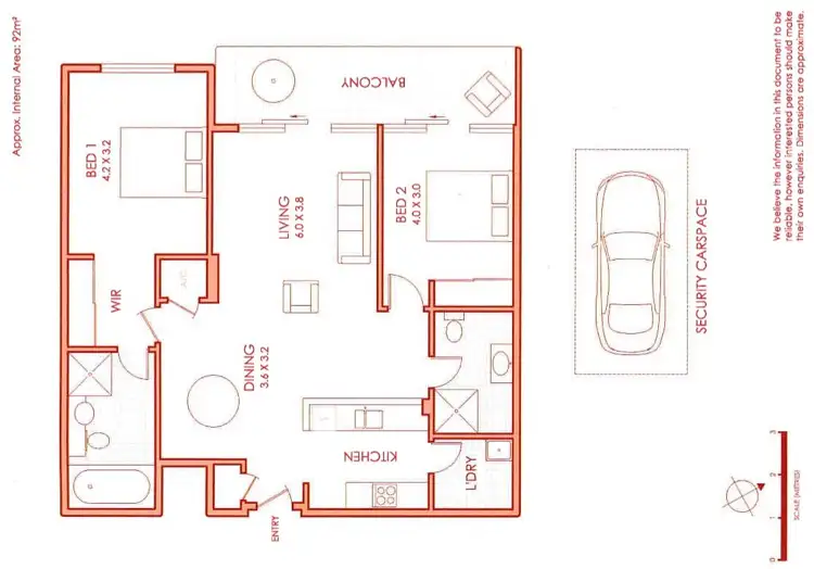 Floorplan of Homely apartment listing, 201/806 Bourke St, Waterloo NSW 2017