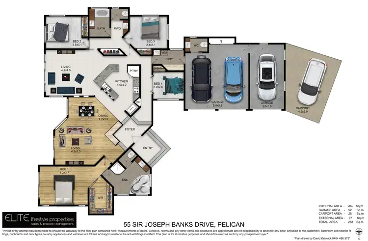 Floorplan of Homely house listing, 55 Sir Joseph Banks Drive, Pelican Waters QLD 4551