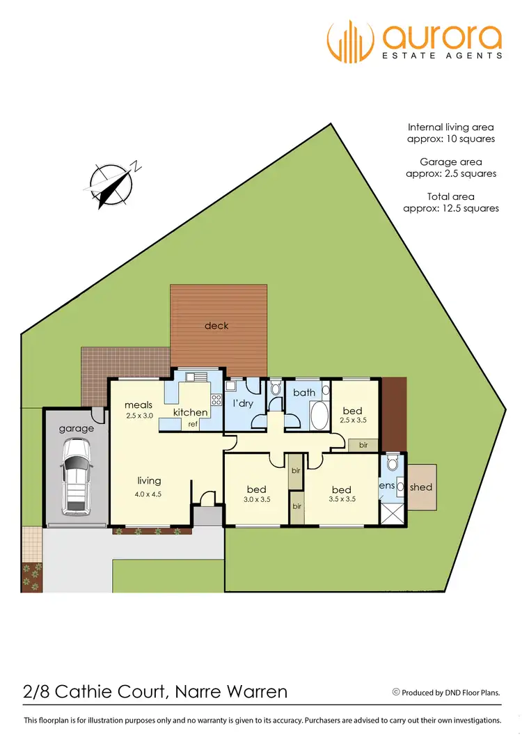 Floorplan of Homely unit listing, 2/8 Cathie Court, Narre Warren VIC 3805