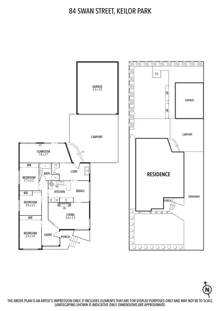 Floorplan of Homely house listing, 84 Swan Street, Keilor Park VIC 3042