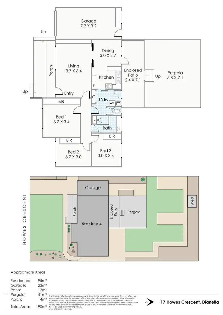 Floorplan of Homely house listing, 17 Howes Crescent, Dianella WA 6059