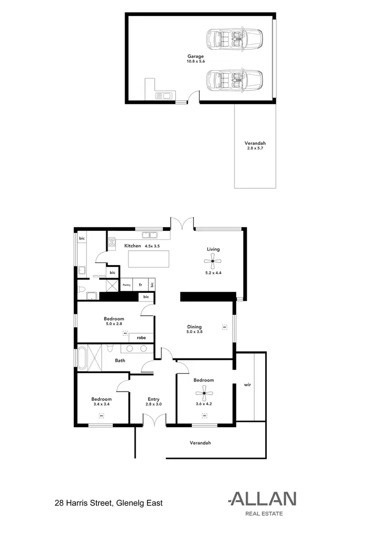 Floorplan of Homely house listing, 28 Harris Street, Glenelg East SA 5045