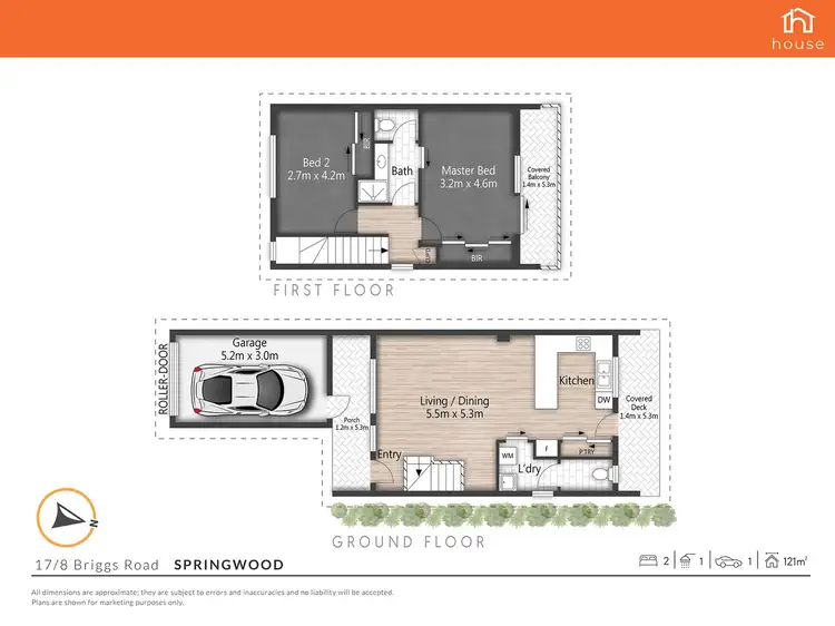 Floorplan of Homely unit listing, 17/8 Briggs Road, Springwood QLD 4127