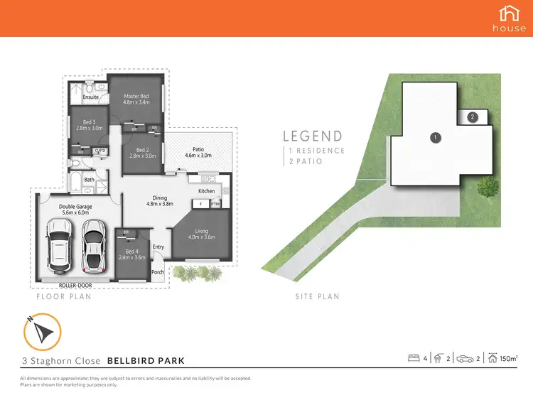 Floorplan of Homely house listing, 3 Staghorn Close, Bellbird Park QLD 4300