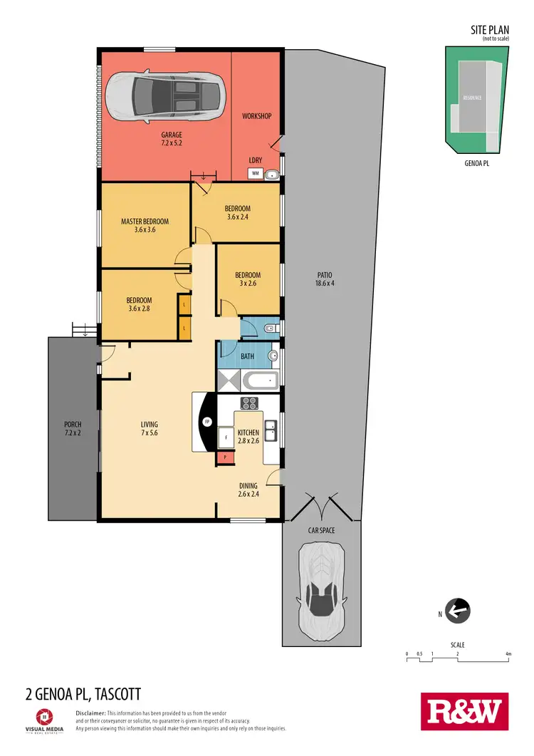 Floorplan of Homely house listing, 2 Genoa Place, Tascott NSW 2250
