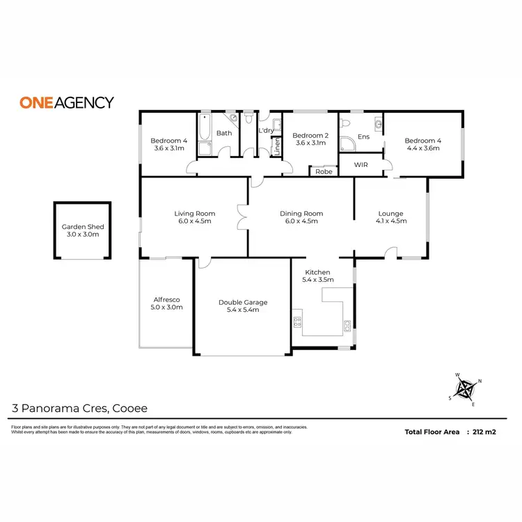 Floorplan of Homely house listing, 3 Panorama Crescent, Cooee TAS 7320