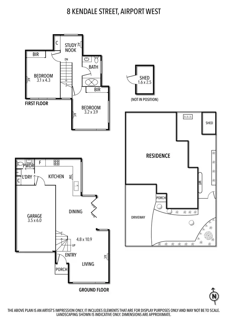 Floorplan of Homely townhouse listing, 8 Kendale Street, Airport West VIC 3042