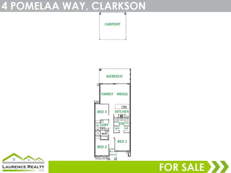 Floorplan of Homely house listing, 4 Pomelaa Way, Clarkson WA 6030