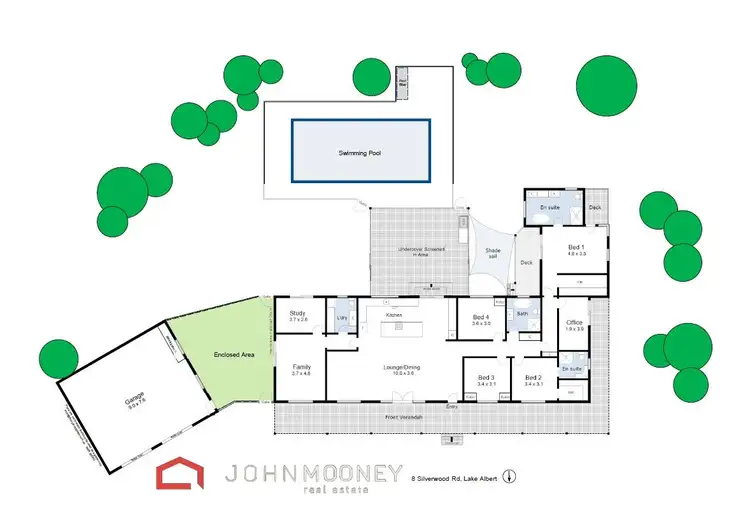 Floorplan of Homely house listing, 8 Silverwood Road, Lake Albert NSW 2650