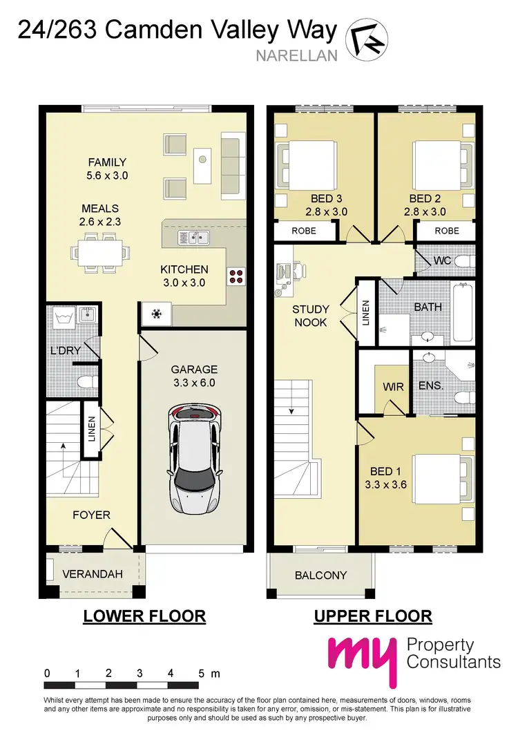 Floorplan of Homely townhouse listing, 24/263 Camden Valley Way, Narellan NSW 2567