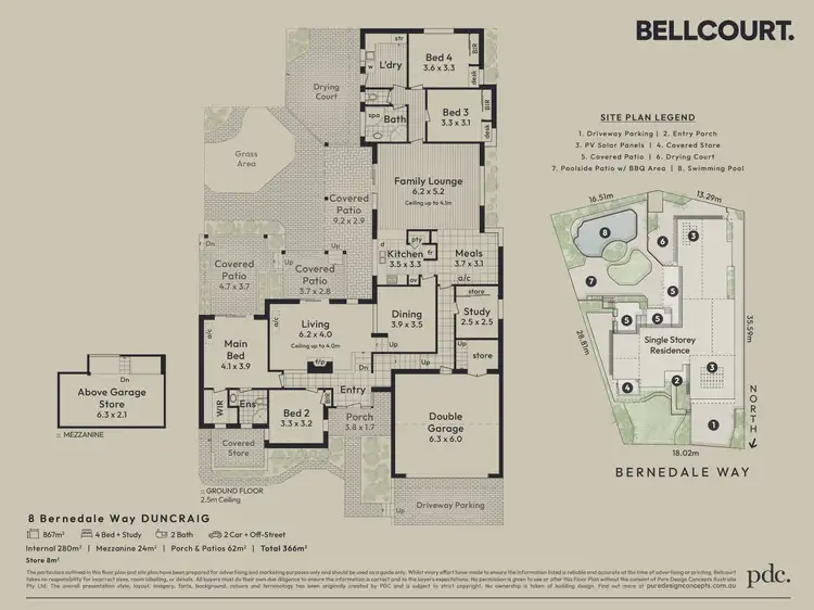 Floorplan of Homely house listing, 8 Bernedale Way, Duncraig WA 6023