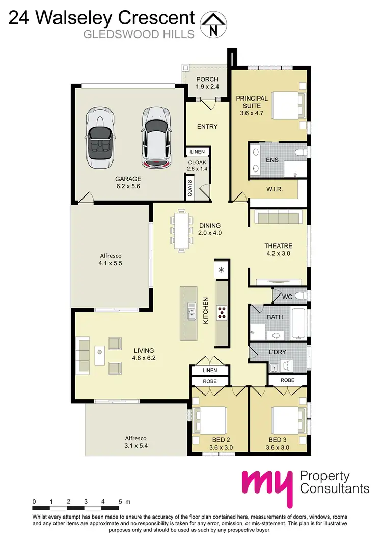 Floorplan of Homely house listing, 24 Walseley Crescent, Gledswood Hills NSW 2557