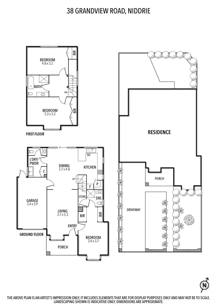 Floorplan of Homely house listing, 38 Grandview Road, Niddrie VIC 3042