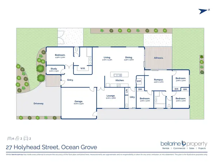 Floorplan of Homely house listing, 27 Holyhead Street, Ocean Grove VIC 3226